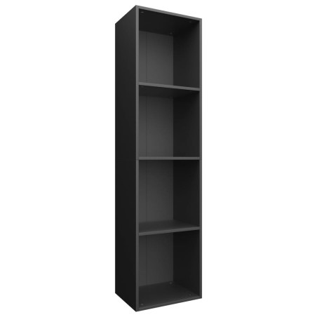 vidaXL Libreria/Mobile TV Nero 36x30x143 cm in Legno Multistrato