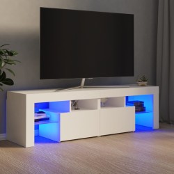 vidaXL Mobile Porta TV con Luci LED Bianco 140x36,5x40 cm