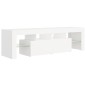 vidaXL Mobile Porta TV con Luci LED Bianco 140x36,5x40 cm vidaXL Mobile Porta TV con Luci LED Bianco 140x36,5x40 cm