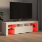 vidaXL Mobile Porta TV con Luci LED Bianco 140x36,5x40 cm vidaXL Mobile Porta TV con Luci LED Bianco 140x36,5x40 cm