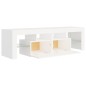 vidaXL Mobile Porta TV con Luci LED Bianco 140x36,5x40 cm vidaXL Mobile Porta TV con Luci LED Bianco 140x36,5x40 cm