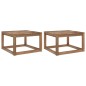 Tavoli Giardino Pallet 2pz Marrone 60x60x36,5cm Pino Impregnato