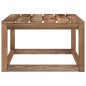 Tavoli Giardino Pallet 2pz Marrone 60x60x36,5cm Pino Impregnato