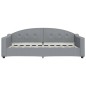 vidaXL Letto da Giorno Grigio Chiaro 90x190 cm in Tessuto vidaXL Letto da Giorno Grigio Chiaro 90x190 cm in Tessuto
