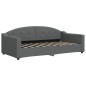 vidaXL Letto da Giorno Grigio Scuro 90x190 cm in Tessuto