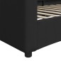 vidaXL Letto da Giorno Nero 90x190 cm in Tessuto vidaXL Letto da Giorno Nero 90x190 cm in Tessuto