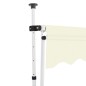 vidaXL Tenda da Sole Retrattile Manuale 250 cm Crema vidaXL Tenda da Sole Retrattile Manuale 250 cm Crema