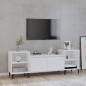 Mobile Porta TV Bianco Lucido 160x35x55 cm in Legno Multistrato Mobile Porta TV Bianco Lucido 160x35x55 cm in Legno Multistrato