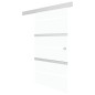 vidaXL Porta Scorrevole con Fermi in Vetro ESG 102,5x205 cm Argento vidaXL Porta Scorrevole con Fermi in Vetro ESG 102,5x205 cm Argento