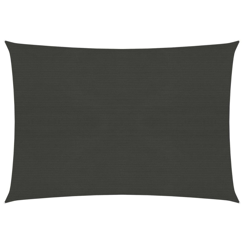vidaXL Vela Parasole 160 g/m² Antracite 5x6 m in HDPE