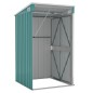 vidaXL Capanno Giardino a Parete Verde 118x100x178 cm Acciaio Zincato vidaXL Capanno Giardino a Parete Verde 118x100x178 cm Acciaio Zincato