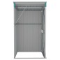 vidaXL Capanno Giardino a Parete Verde 118x100x178 cm Acciaio Zincato vidaXL Capanno Giardino a Parete Verde 118x100x178 cm Acciaio Zincato