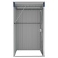 vidaXL Capanno da Giardino a Parete Antracite 118x100x178 cm Acciaio vidaXL Capanno da Giardino a Parete Antracite 118x100x178 cm Acciaio