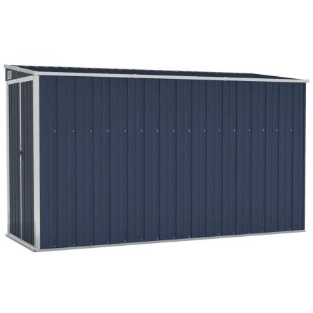 vidaXL Capanno da Giardino a Parete Antracite 118x288x178 cm Acciaio