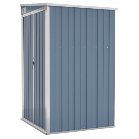 vidaXL Capanno Giardino a Parete Grigio 118x100x178 cm Acciaio Zincato