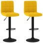 vidaXL Sgabelli da Bar 2 pz Giallo Senape in Velluto vidaXL Sgabelli da Bar 2 pz Giallo Senape in Velluto