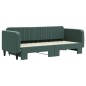 vidaXL Divano Letto con Letto Estraibile Verde Scuro 80x200cm Velluto