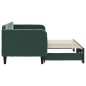 vidaXL Divano Letto con Letto Estraibile Verde Scuro 80x200cm Velluto