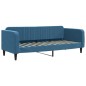 vidaXL Divano Letto con Letto Estraibile Blu 80x200 cm in Velluto vidaXL Divano Letto con Letto Estraibile Blu 80x200 cm in Velluto