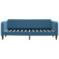 vidaXL Divano Letto con Letto Estraibile Blu 80x200 cm in Velluto vidaXL Divano Letto con Letto Estraibile Blu 80x200 cm in Velluto