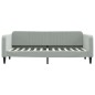 vidaXL Divano Letto con Letto Estraibile Grigio Chiaro 80x200 Velluto vidaXL Divano Letto con Letto Estraibile Grigio Chiaro 80x200 Velluto