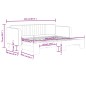 vidaXL Divano Letto con Letto Estraibile Blu 80x200 cm in Velluto vidaXL Divano Letto con Letto Estraibile Blu 80x200 cm in Velluto
