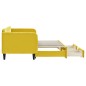 vidaXL Divano Letto Estraibile con Cassetti Giallo 80x200cm in Velluto vidaXL Divano Letto Estraibile con Cassetti Giallo 80x200cm in Velluto