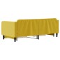 vidaXL Divano Letto Estraibile con Cassetti Giallo 80x200cm in Velluto vidaXL Divano Letto Estraibile con Cassetti Giallo 80x200cm in Velluto