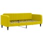 vidaXL Divano Letto Estraibile con Cassetti Giallo 80x200cm in Velluto vidaXL Divano Letto Estraibile con Cassetti Giallo 80x200cm in Velluto