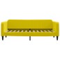 vidaXL Divano Letto Estraibile con Cassetti Giallo 80x200cm in Velluto vidaXL Divano Letto Estraibile con Cassetti Giallo 80x200cm in Velluto