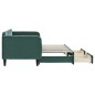 vidaXL Divano Letto Estraibile Cassetti Verde Scuro 80x200cm Velluto vidaXL Divano Letto Estraibile Cassetti Verde Scuro 80x200cm Velluto