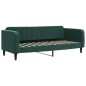 vidaXL Divano Letto Estraibile Cassetti Verde Scuro 80x200cm Velluto vidaXL Divano Letto Estraibile Cassetti Verde Scuro 80x200cm Velluto