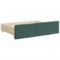 vidaXL Divano Letto Estraibile Cassetti Verde Scuro 80x200cm Velluto vidaXL Divano Letto Estraibile Cassetti Verde Scuro 80x200cm Velluto