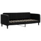 vidaXL Divano Letto Estraibile con Materassi Nero 80x200 cm Velluto vidaXL Divano Letto Estraibile con Materassi Nero 80x200 cm Velluto