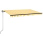 Tenda da Sole Retrattile Manuale 400x350 cm Gialla e Bianca Tenda da Sole Retrattile Manuale 400x350 cm Gialla e Bianca