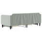 vidaXL Divano Letto Estraibile Cassetti Grigio Chiaro 80x200cm Velluto