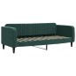 vidaXL Divano Letto Estraibile Cassetti Verde Scuro 80x200cm Velluto vidaXL Divano Letto Estraibile Cassetti Verde Scuro 80x200cm Velluto