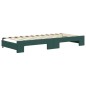 vidaXL Divano Letto Estraibile Cassetti Verde Scuro 80x200cm Velluto vidaXL Divano Letto Estraibile Cassetti Verde Scuro 80x200cm Velluto