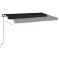 vidaXL Tenda da Sole Retrattile Automatica 400x350 cm Antracite