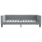 vidaXL Divano Letto con Materasso Grigio Chiaro 100x200 cm in Tessuto vidaXL Divano Letto con Materasso Grigio Chiaro 100x200 cm in Tessuto
