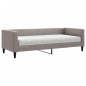 vidaXL Divano Letto con Materasso Tortora 80x200 cm in Tessuto