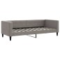 vidaXL Divano Letto con Materasso Tortora 80x200 cm in Tessuto
