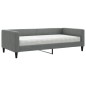 vidaXL Divano Letto con Materasso Grigio Scuro 100x200 cm in Tessuto vidaXL Divano Letto con Materasso Grigio Scuro 100x200 cm in Tessuto