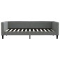 vidaXL Divano Letto con Materasso Grigio Scuro 100x200 cm in Tessuto vidaXL Divano Letto con Materasso Grigio Scuro 100x200 cm in Tessuto