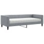vidaXL Divano Letto con Materasso Grigio Chiaro 90x200 cm in Tessuto vidaXL Divano Letto con Materasso Grigio Chiaro 90x200 cm in Tessuto