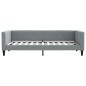 vidaXL Divano Letto con Materasso Grigio Chiaro 90x200 cm in Tessuto vidaXL Divano Letto con Materasso Grigio Chiaro 90x200 cm in Tessuto