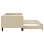 vidaXL Divano Letto con Letto Estraibile Crema 80x200 cm Tessuto vidaXL Divano Letto con Letto Estraibile Crema 80x200 cm Tessuto