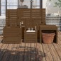 vidaXL Set Cassette da Giardino 4 pz ambra in Legno Massello di Pino vidaXL Set Cassette da Giardino 4 pz ambra in Legno Massello di Pino