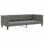 vidaXL Divano Letto Estraibile Cassetti Grigio Scuro 80x200cm Tessuto vidaXL Divano Letto Estraibile Cassetti Grigio Scuro 80x200cm Tessuto