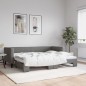 vidaXL Divano Letto con Letto Estraibile Grigio Scuro 80x200 Tessuto vidaXL Divano Letto con Letto Estraibile Grigio Scuro 80x200 Tessuto